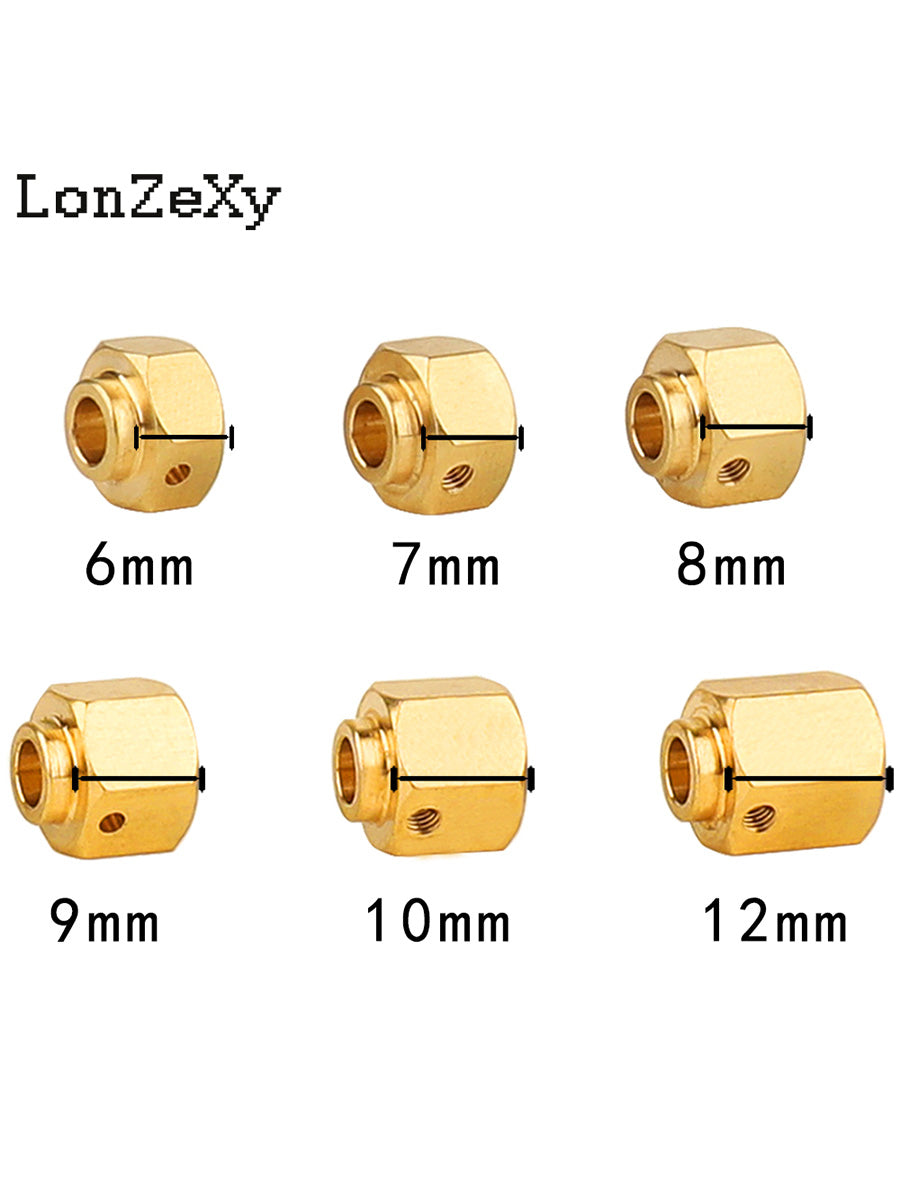 LONZEXY Wheel Hex Adapters  for Redcat Ascent 1/10