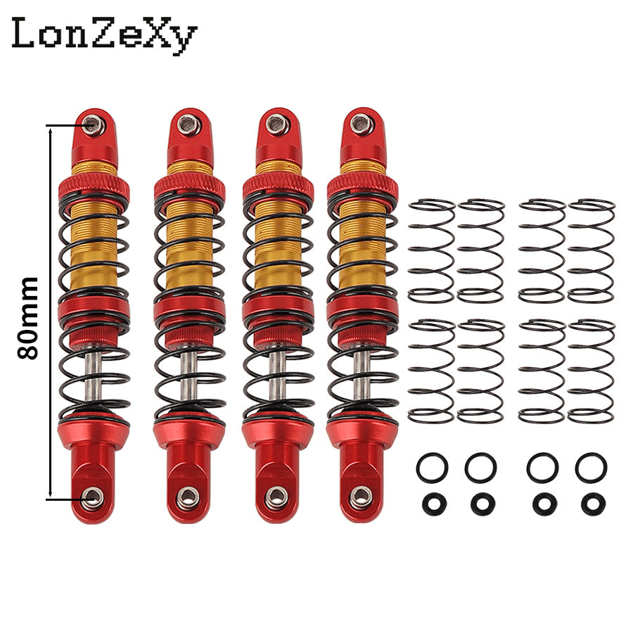 LONZEXY Absorber Set 4pcs  for 1/10 SCX10 AXI231017 TRX-4