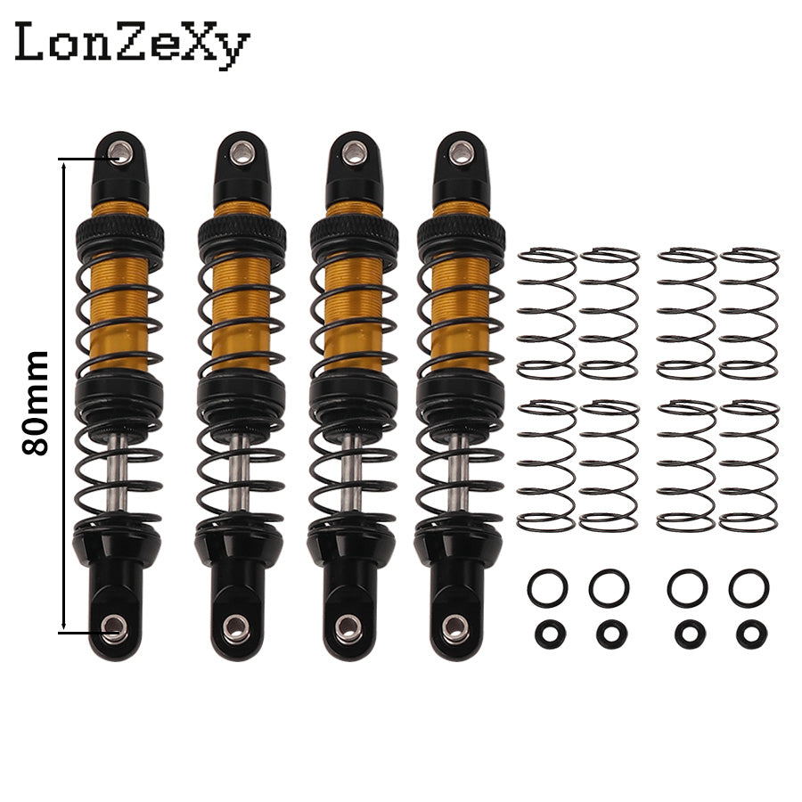 LONZEXY Absorber Set 4pcs  for 1/10 SCX10 AXI231017 TRX-4