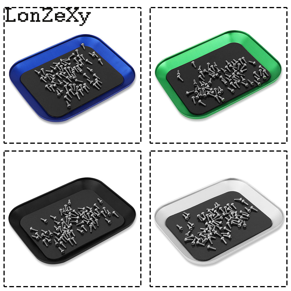 Lonzexy Alloy Screw Tray with Magnetic Pad for RC Model Helicopters Airplanes