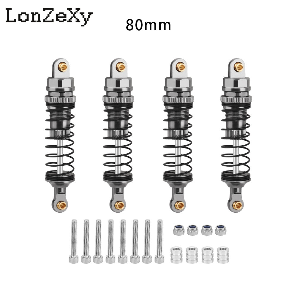 LONZEXY Oil Shock Absorber Set for 1/10 Traxxas Slash