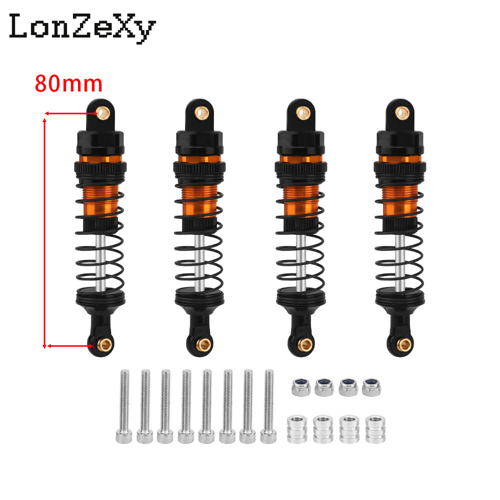 LONZEXY Oil Shock Absorber Set for 1/10 Traxxas Slash