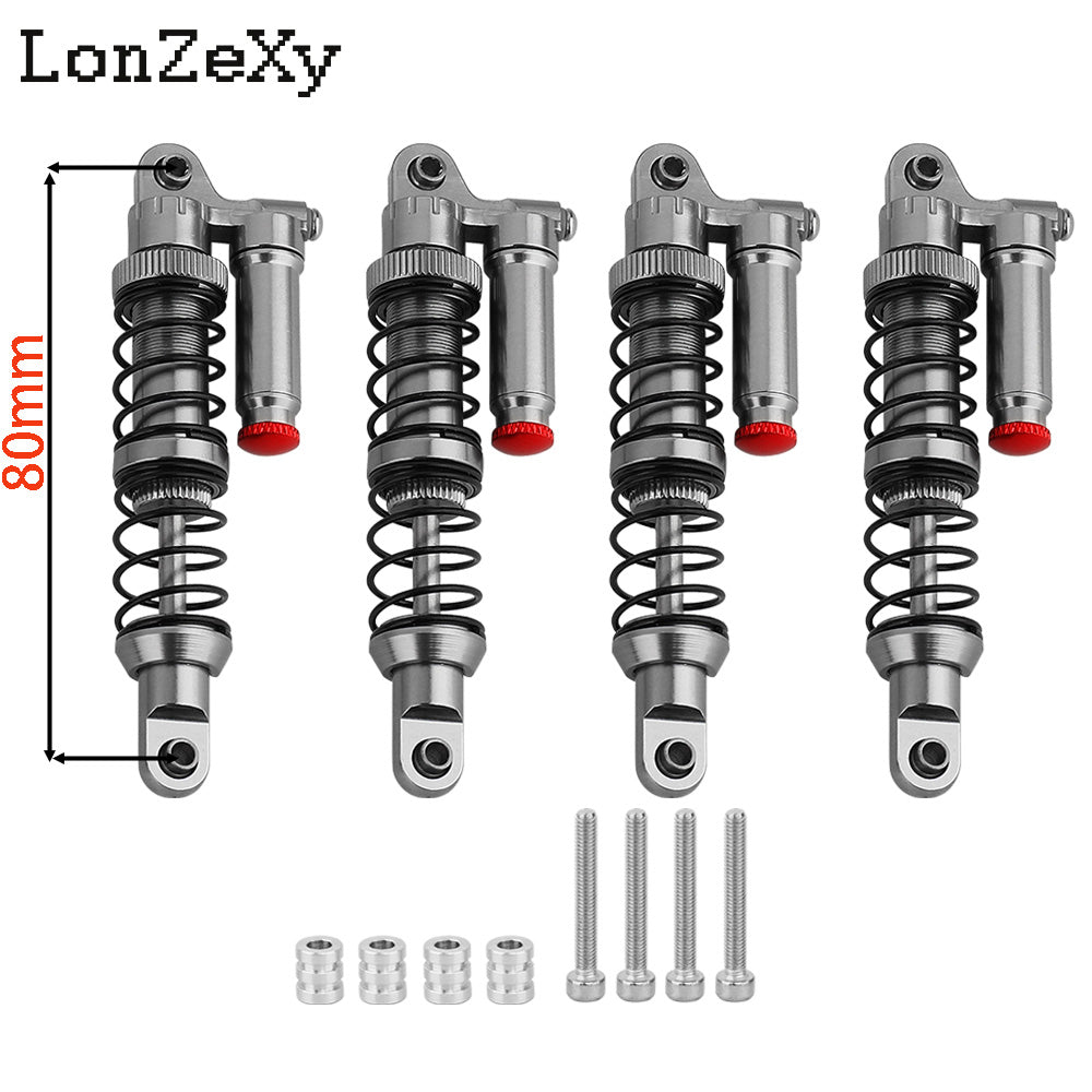 LONZEXY Metal Shock Damper  Set for 1/10 Tamiya 4pcs