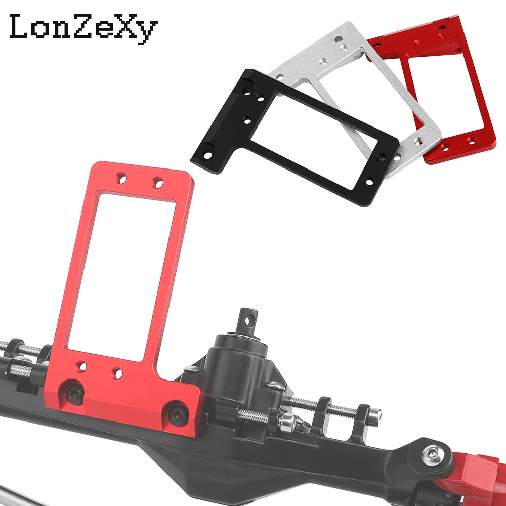 Lonzexy Capra Aluminum BTA F9 Servo Mount for 1/10 RC LCG Upgrade Compatible with VP Capra F9 Offset Axle (Black)
