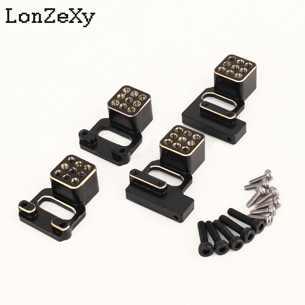 LONZEXY 4PCS Aluminum Front & Rear Shock Towers Mount for TRX4