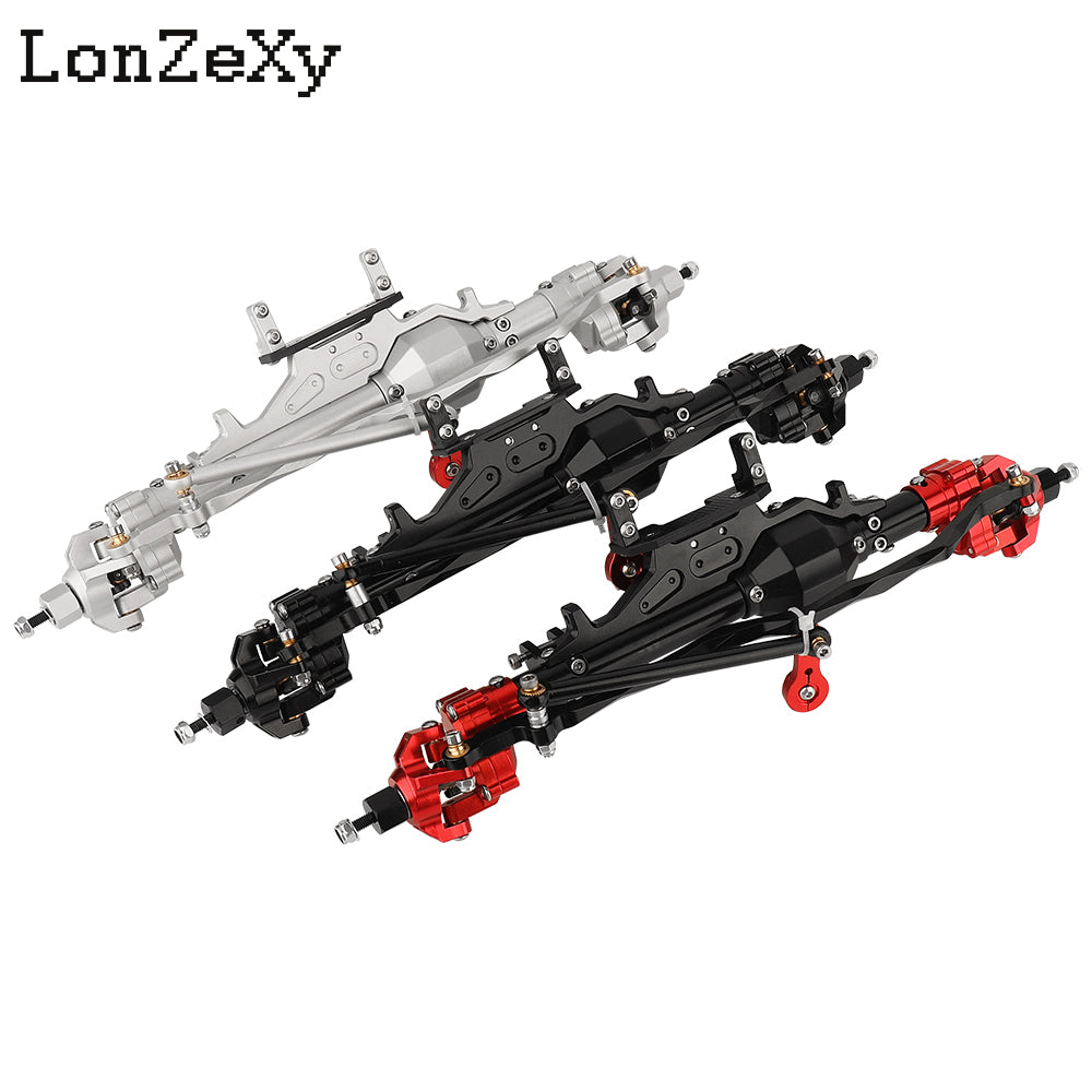 LONZEXY CNC Aluminum Alloy Front / Rear Diamond Axle Set for Axial Wraith RR10