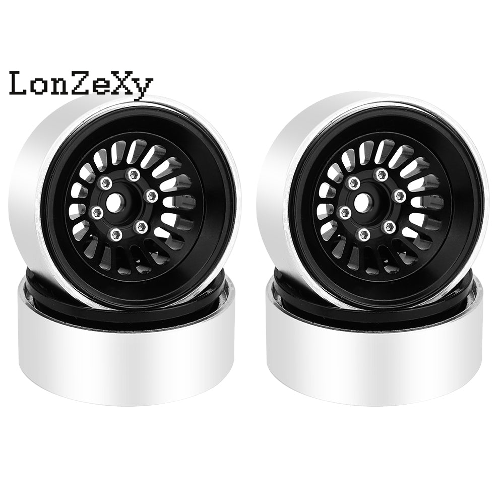 LonzeXy 4PCS Aluminum Alloy Wheel Rims for SCX24