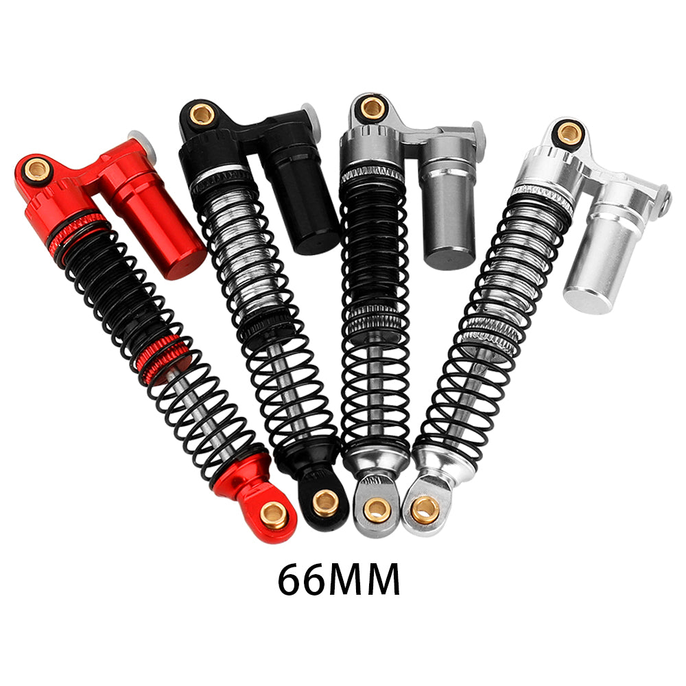 LonZeXy 4PCS New Oil Shock Absorber 53/59/66/78mm Piggyback Damper For Traxxas TRX4M 1/18 RC Crawler Adjustable Aluminum Suspension Upgrade Parts