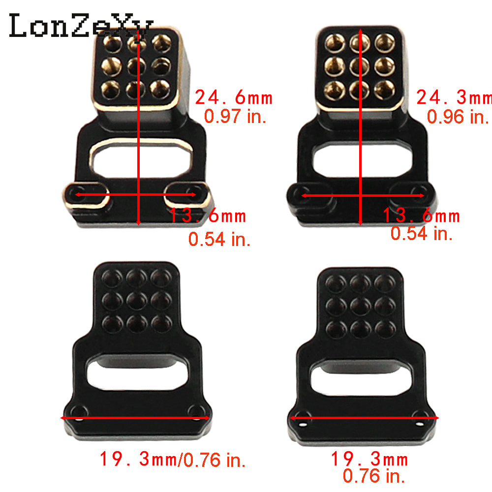 LONZEXY 4PCS Aluminum Front & Rear Shock Towers Mount for TRX4