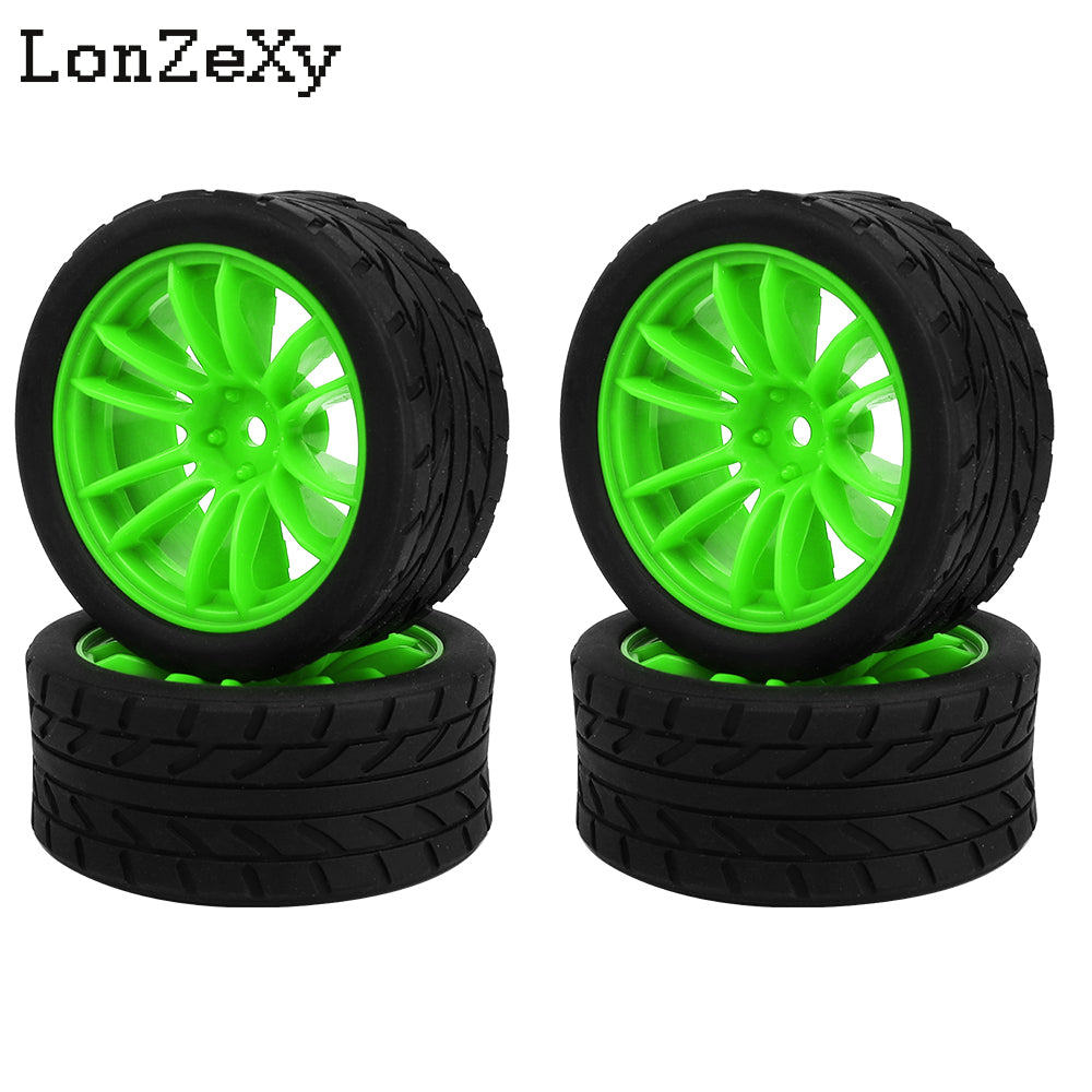 Lonzexy 1/10 1.9'' YOKOMO Flat Run MST Drift Tires XV02 Tamiya TT01 Kyosho hpi Sakura W211