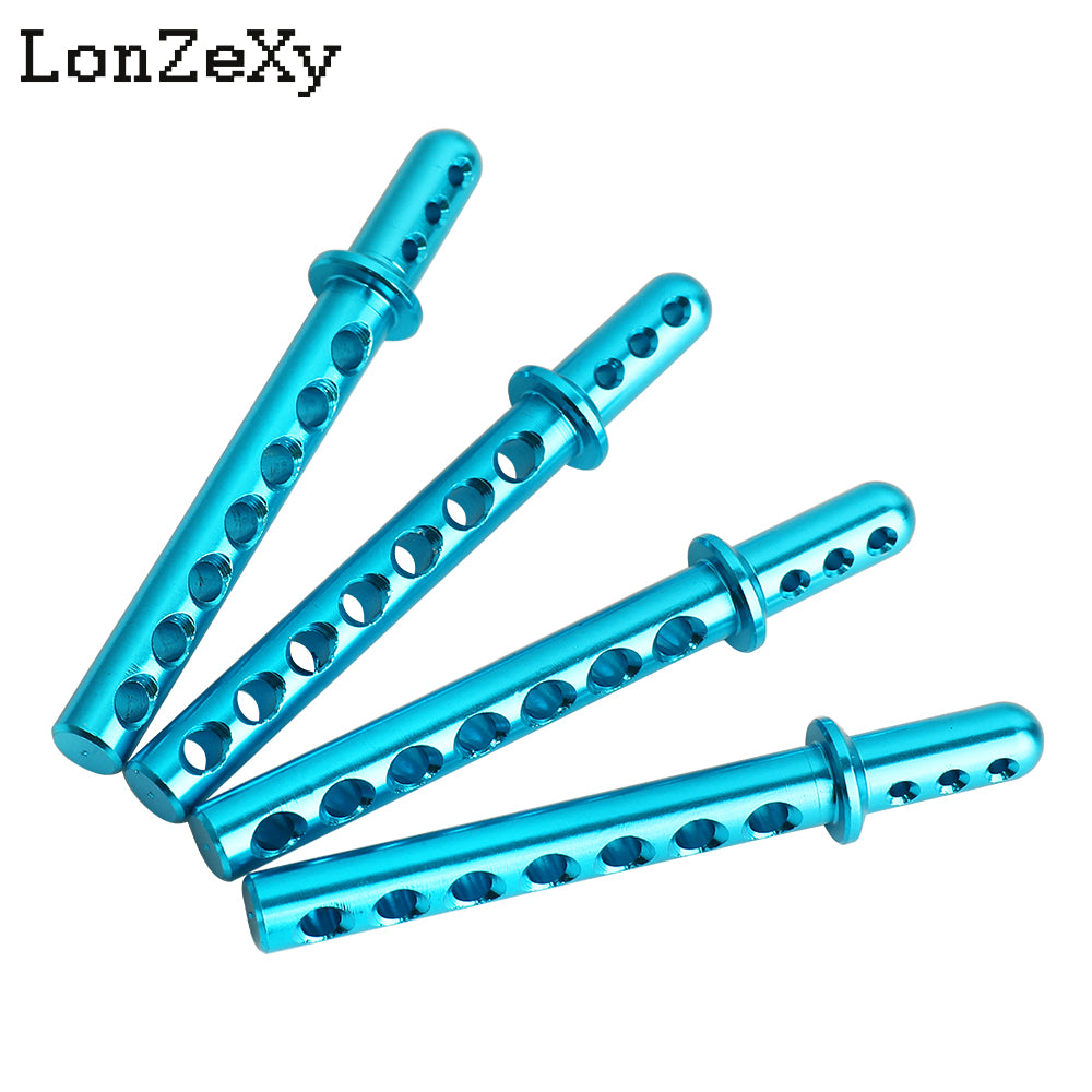LONZEXY Aluminum Body Post Mounts 4PCS for 1/10 SCX10 AXIAL
