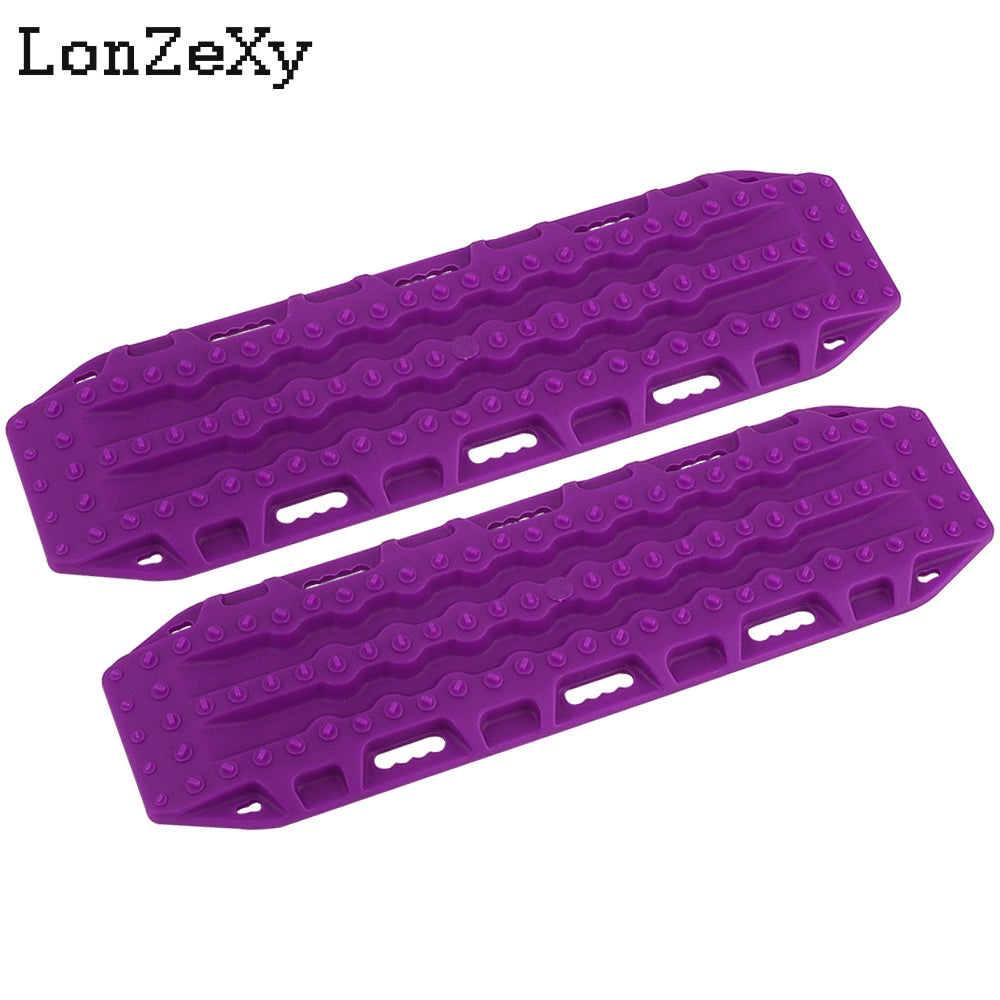 Lonzexy 2pcs 1/10 RC Plastic Sand Ladder Recovery Ramps Board for TRX4 SCX10 90046