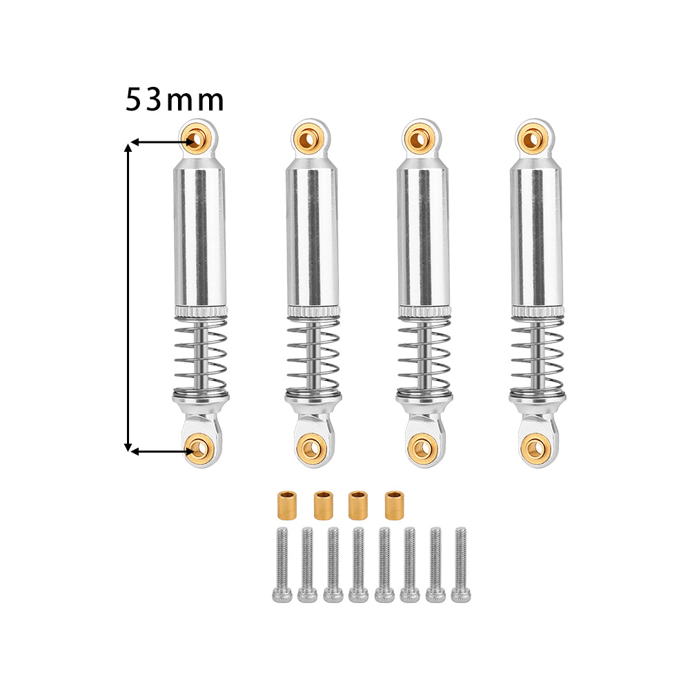 LomZeXy 4PCS Oil Shock Absorber 53/59/65/71/77mm Adjustable Damper For Traxxas TRX4M 1/18 RC Crawler Aluminum Suspension Upgrade Parts