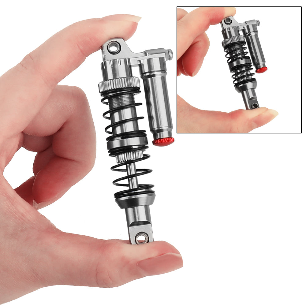 LonZeXy 4PCS 1/10 RC Crawler Piggyback Oil Shock Absorber 70/80/90/100/110/120mm Adjustable Damper For Axial SCX10 TRX4 D90 RC Off-Road Car Upgrade Parts