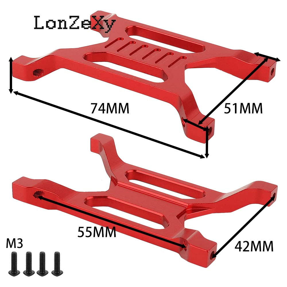 LONZEXY Aluminum Rear Frame Rail Brace  for SCX10 PRO