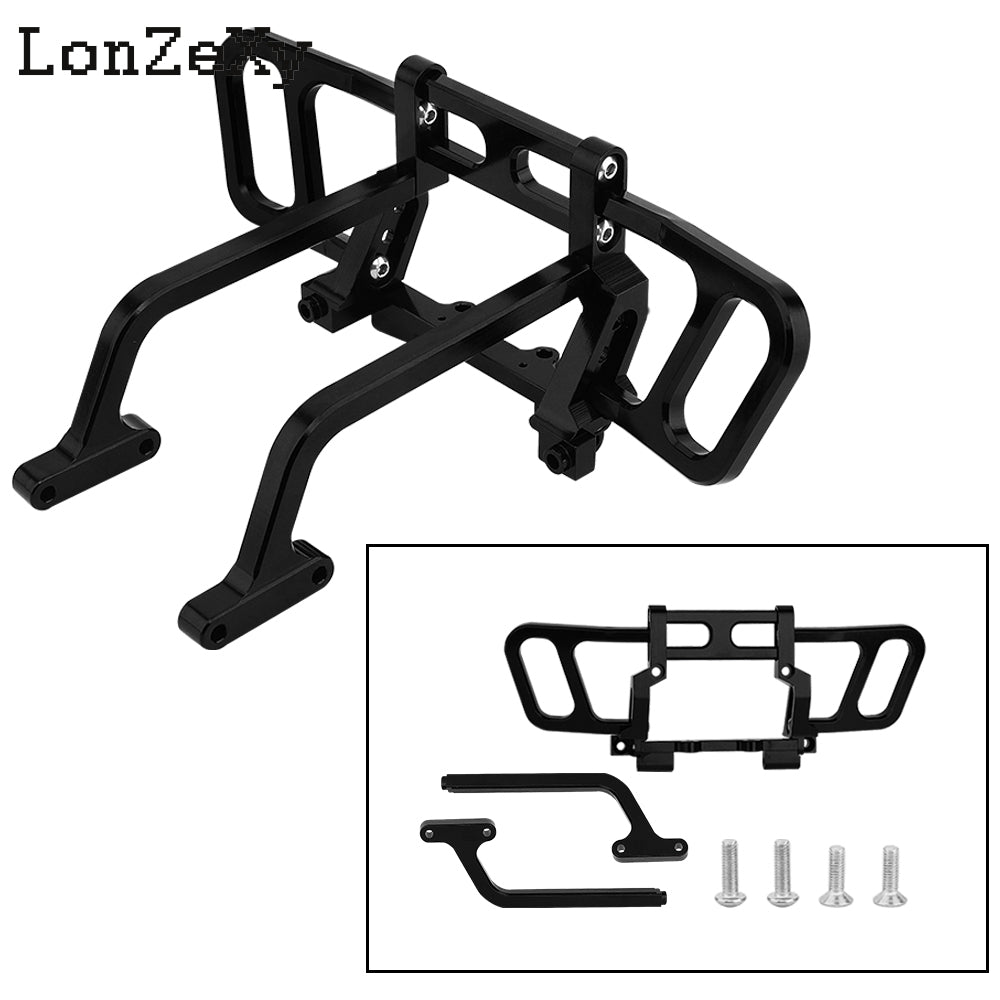 LONZEXY Aluminum Alloy Front Bumper Bull Bar for Axial Wraith 1/10