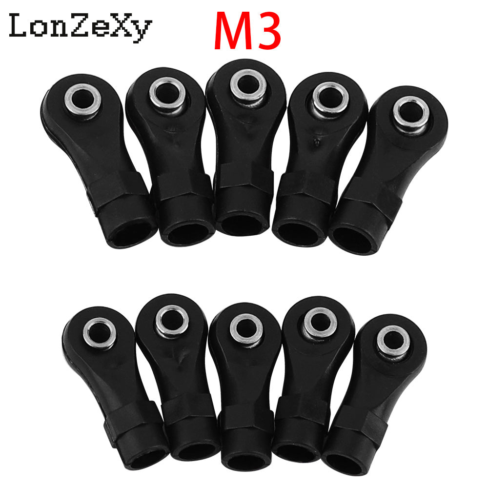 LONZEXY 10pcs Link Rod End  Ball Joint Head For Traxxas 1/10