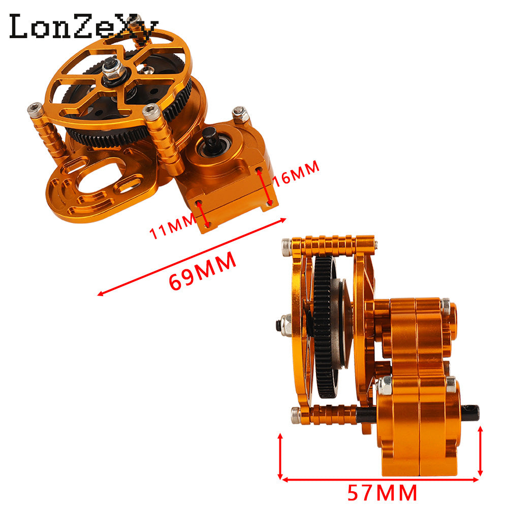LONZEXY Metal Transmission Gearbox+Motor for SCX10