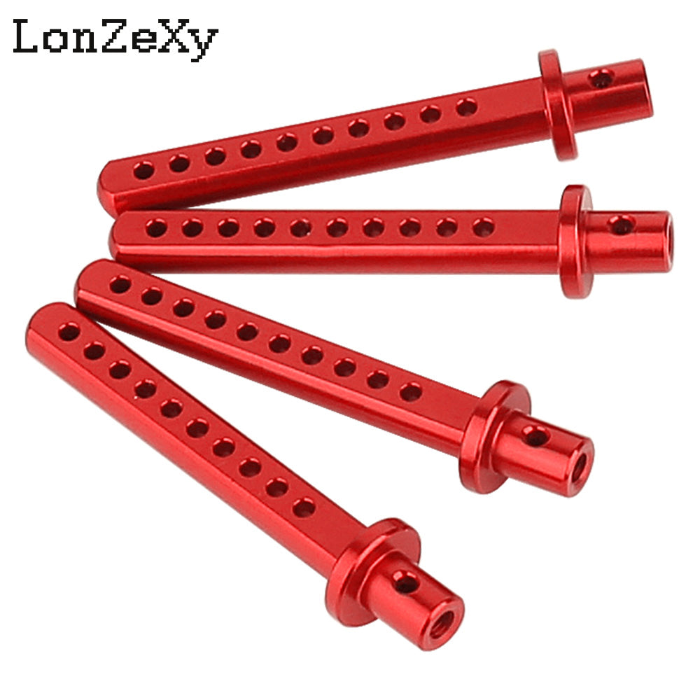 Lonzexy Metal Body Post Mount Pillar with R Pins for SCX10