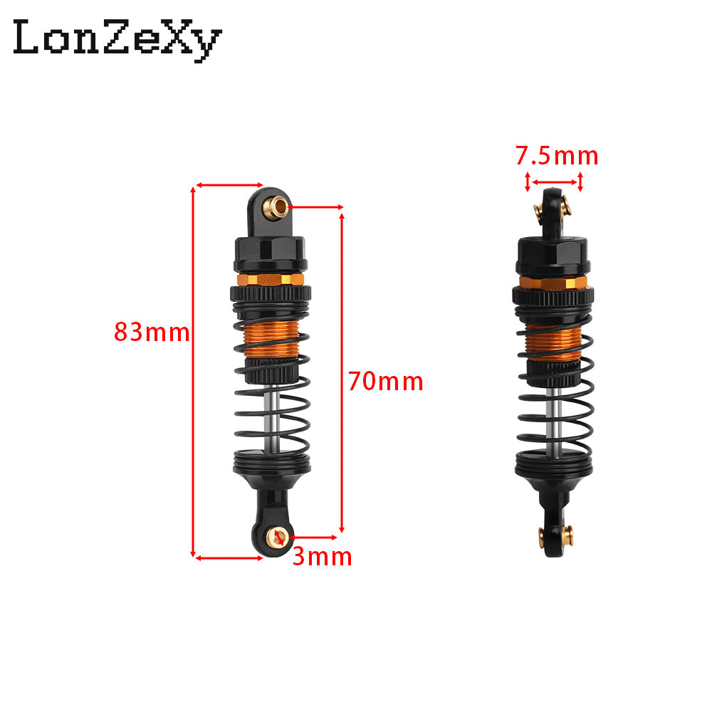 LONZEXY Oil Shock Absorber Set for 1/10 Traxxas Slash