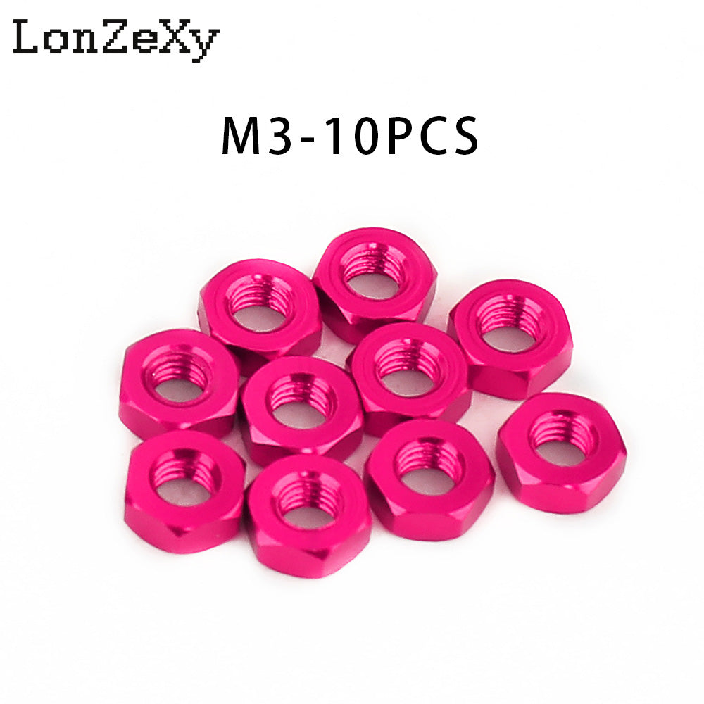 LONZEXY Hex Nut Stainless Steel 304(18-8) Metric Hexagon Nut 100 pcs