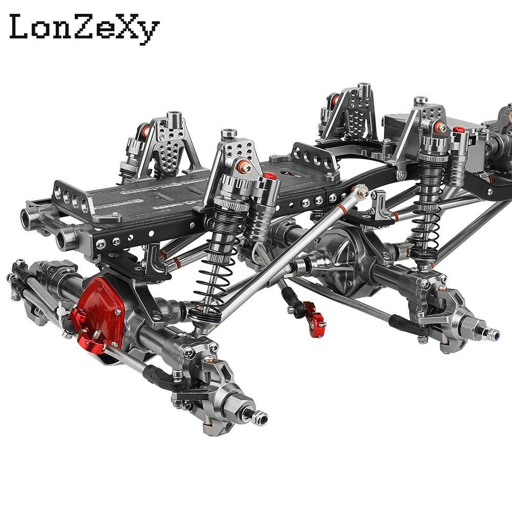 LONZEXY 8x8 DIY Metal Frame with Transmission for SCX10