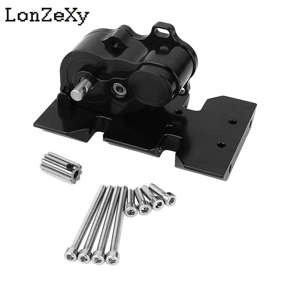 LONZEXY Transmission with Adjustable Skid Plate for SCX10