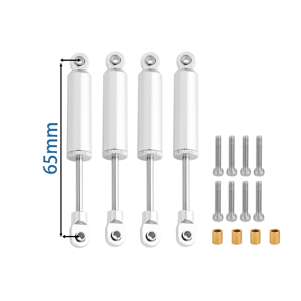 LonZeXy 4PCS Internal Oil Shock Absorber 53/59/65/71/77mm Damper For Traxxas TRX4M 1/18 RC Crawler Aluminum Suspension Upgrade Parts