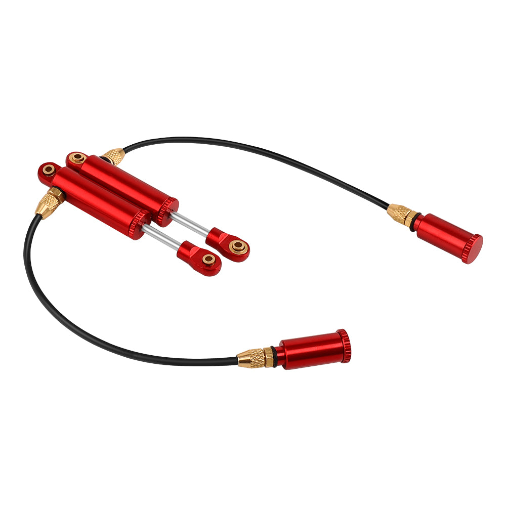 LonZeXy 4PCS Remote Reservoir Negative Pressure Shock Absorber 56/63/68/75/80mm Oil Damper For Traxxas TRX4M 1/18 RC Crawler Car Upgrade Aluminum Suspension Parts