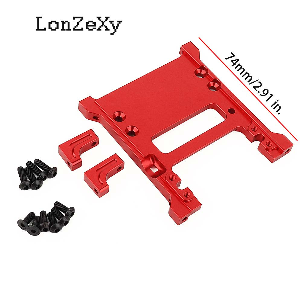 LONZEXY Aluminum Aolly Rear Battery Mount Holder for SCX10