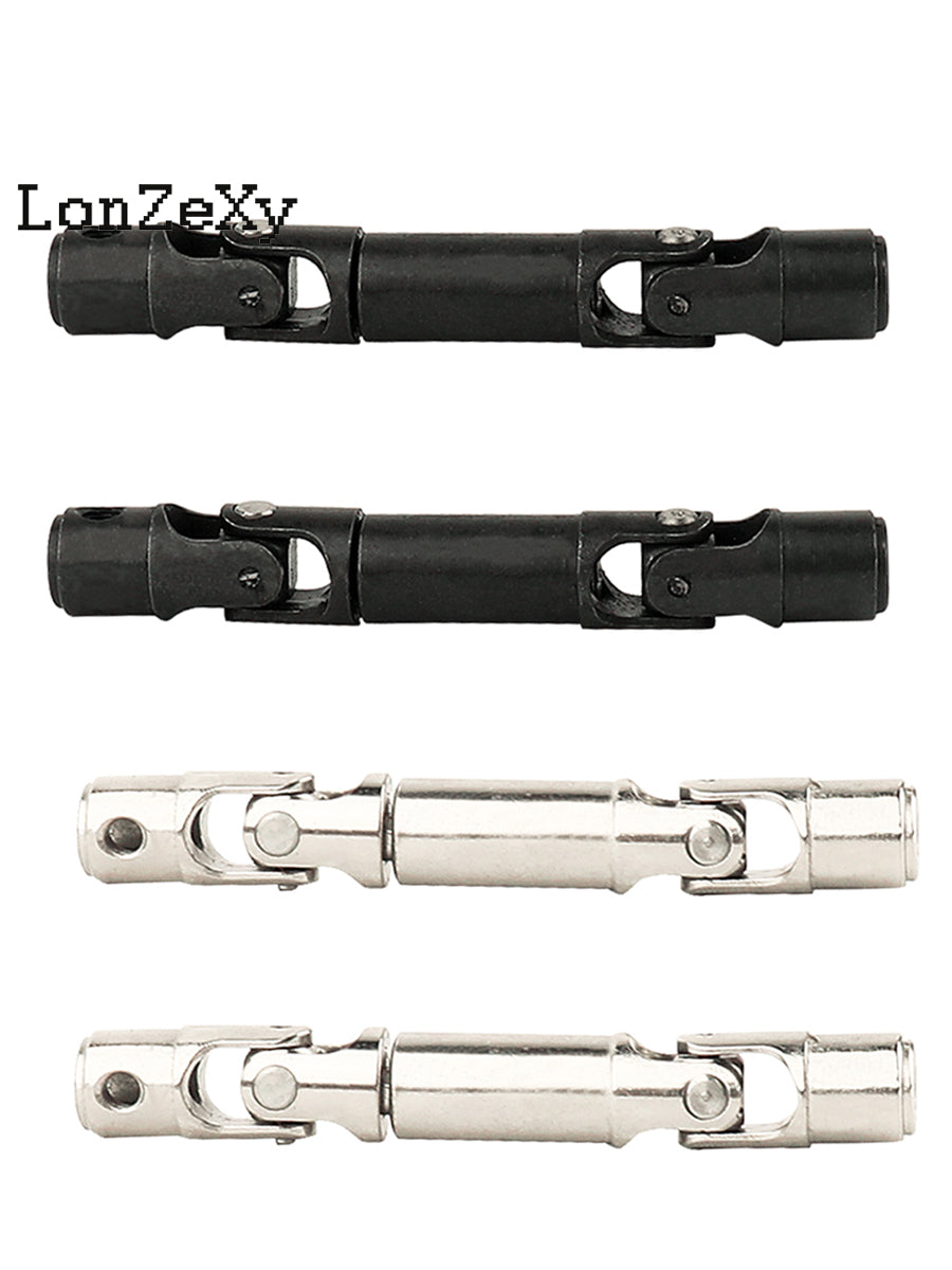Lonzexy 2Pcs Metal Drive Shaft for WPL 1/16 RC Scale Upgrade RC Accessories