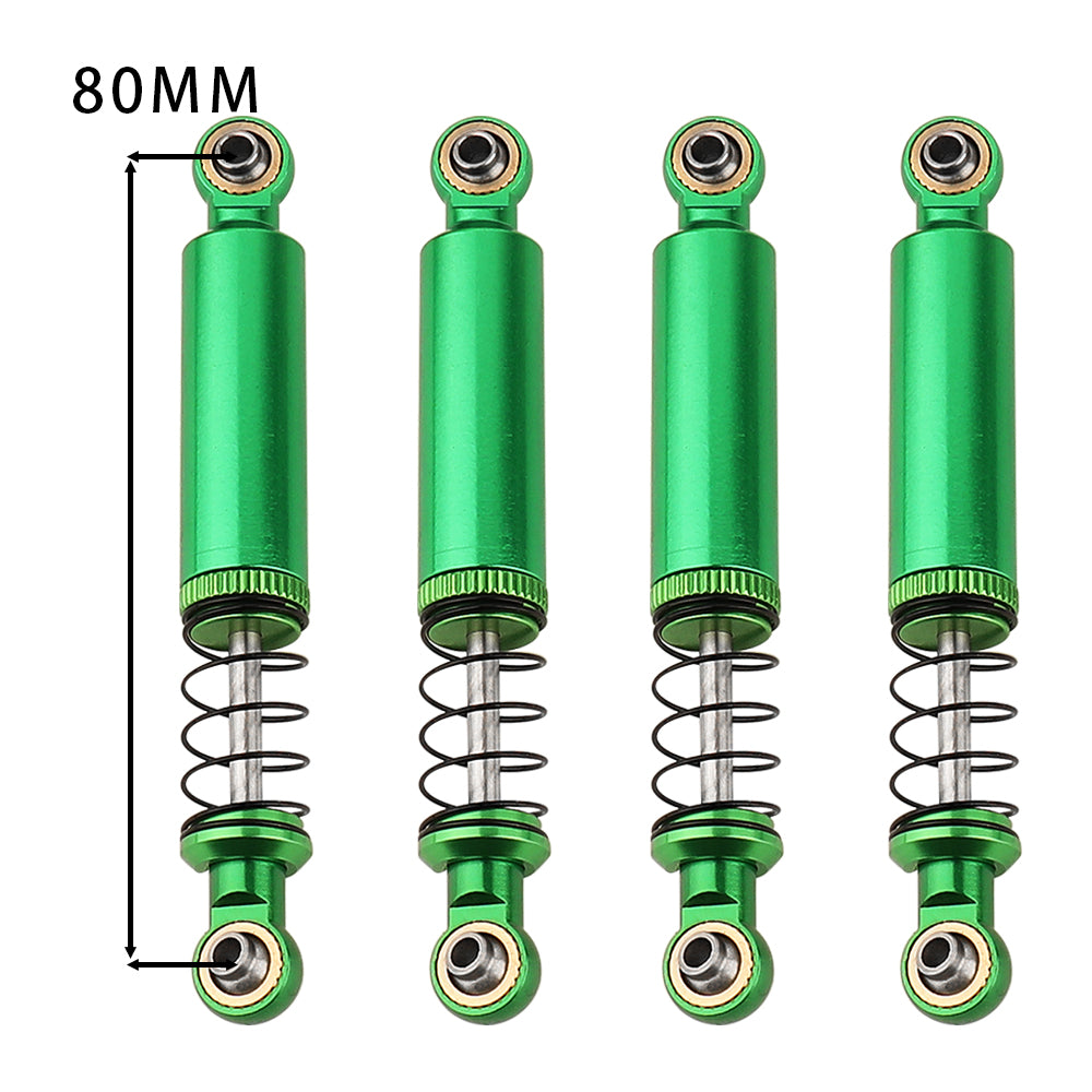 LonZeXy 1/10 RC Crawler Aluminum Oil Shock Absorber 70 80 90 100 110mm Adjustable Damper 4PCS For Axial SCX10 TRX4 D90 RC Off Road Car Upgrade Parts