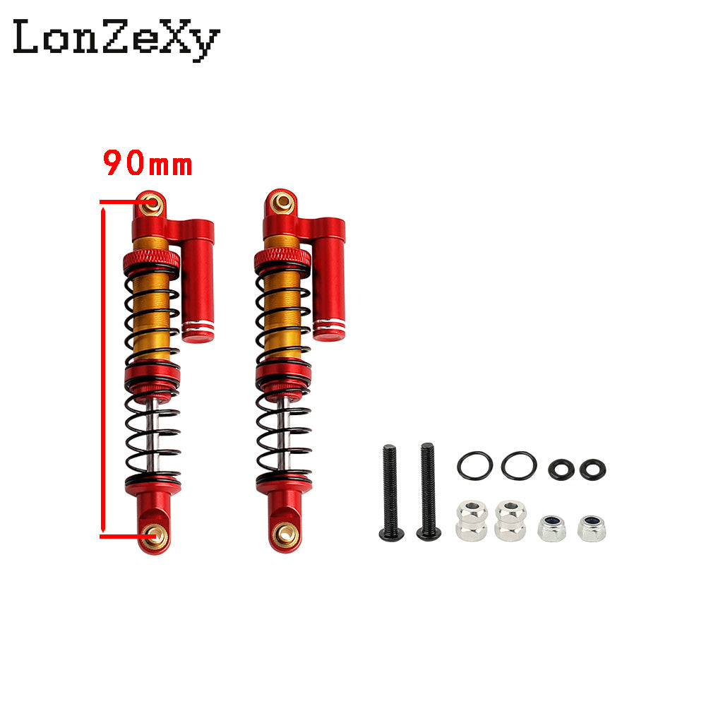 Lonzexy 90mm Metal Suspension Shock for TRX-4 Wraith SCX10 II (1pcs)