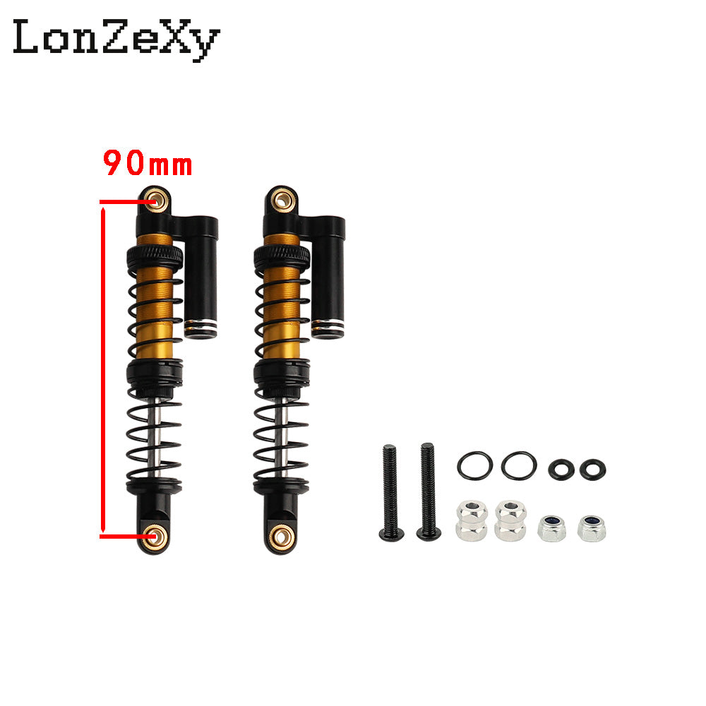 Lonzexy 90mm Metal Suspension Shock for TRX-4 Wraith SCX10 II (1pcs)