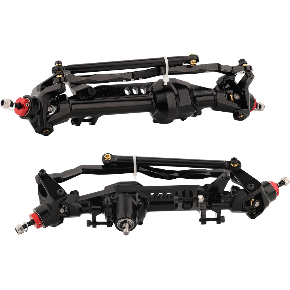 LonZeXy Metal Front Rear Axle Assembly For 1/10 RC Crawler Axial SCX10 III Ford Bronco AXI03014, RC Car Upgrade Replacement Parts