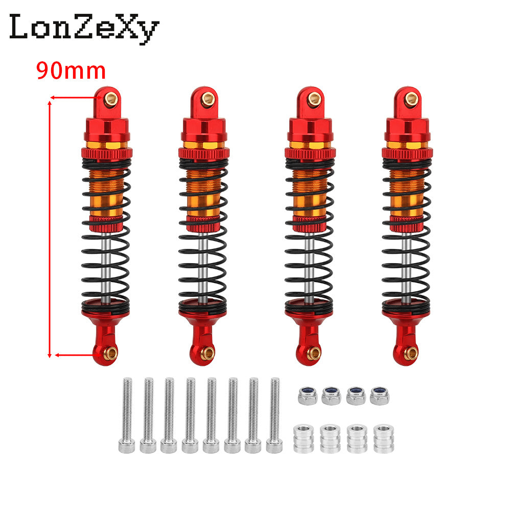 LONZEXY Oil Shock Absorber Set for 1/10 Traxxas Slash
