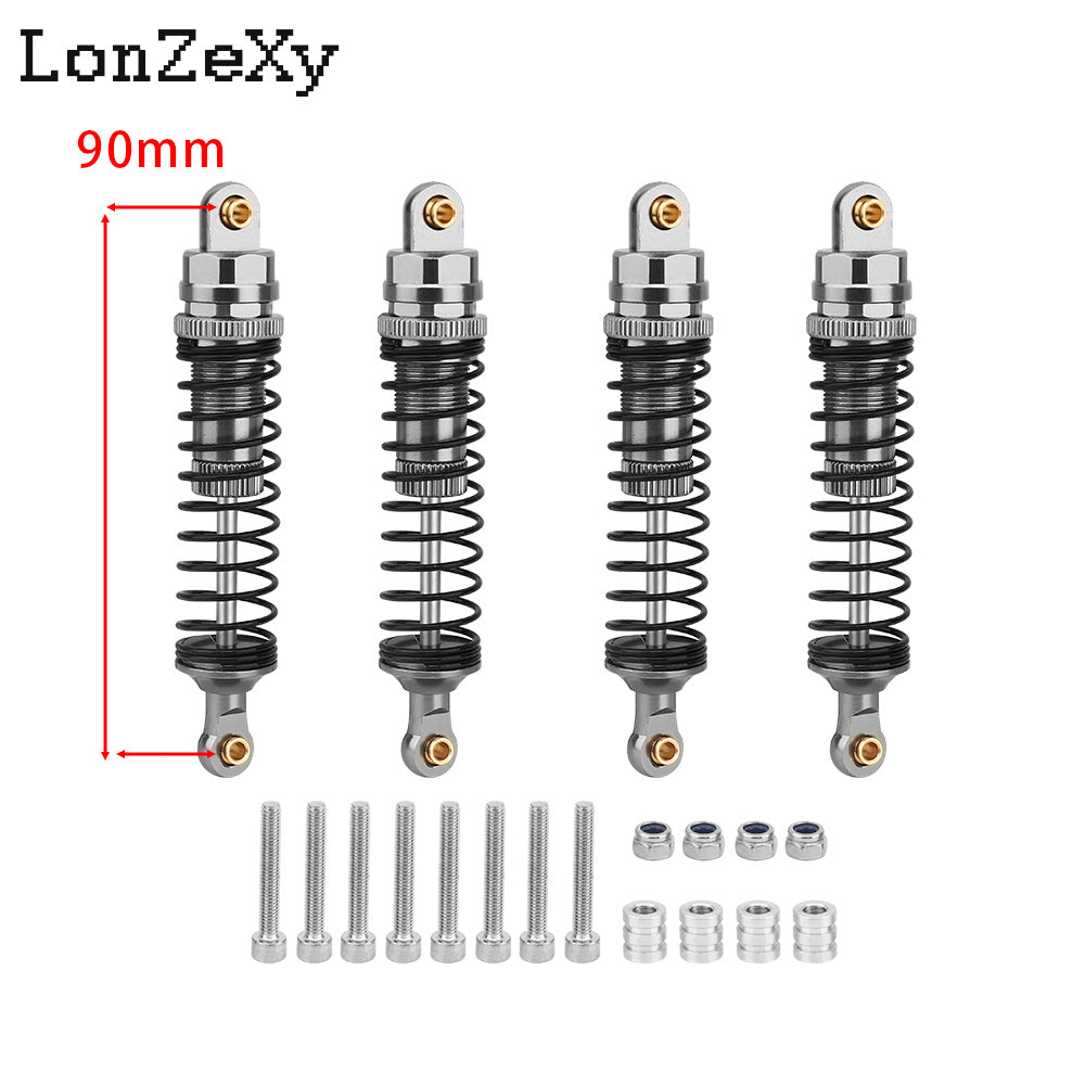 LONZEXY Oil Shock Absorber Set for 1/10 Traxxas Slash