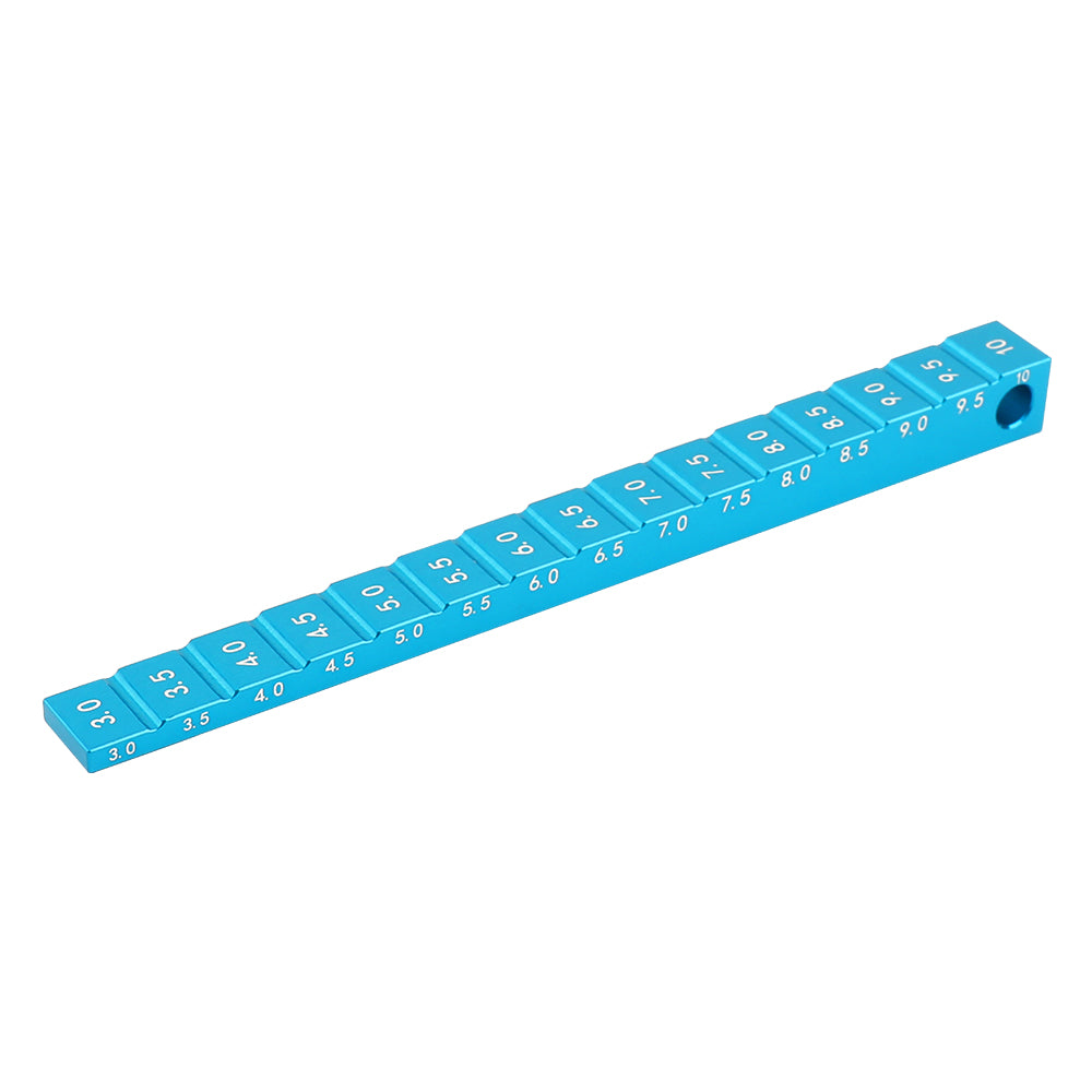 LONZEXY Height Gauge Aluminum Alloy RC Height Measuring Ruler for 1/8 1/10 RC Car