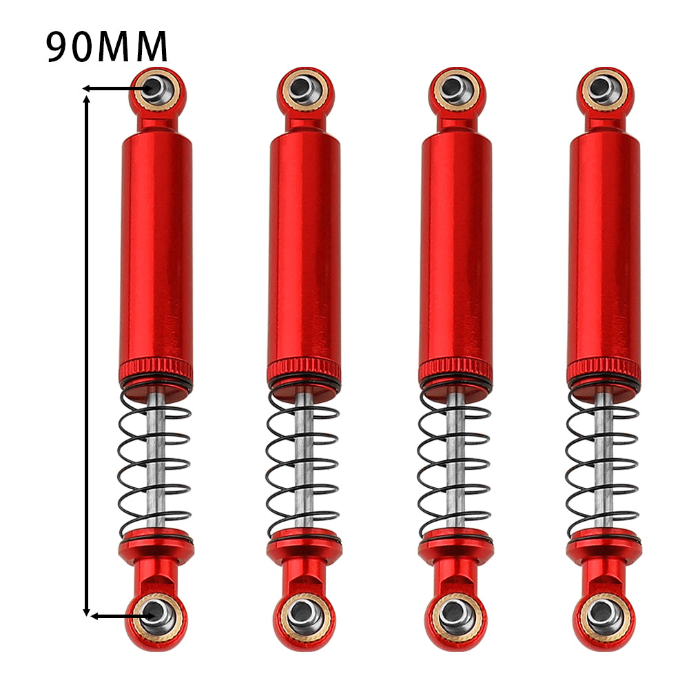 LonZeXy 1/10 RC Crawler Aluminum Oil Shock Absorber 70 80 90 100 110mm Adjustable Damper 4PCS For Axial SCX10 TRX4 D90 RC Off Road Car Upgrade Parts