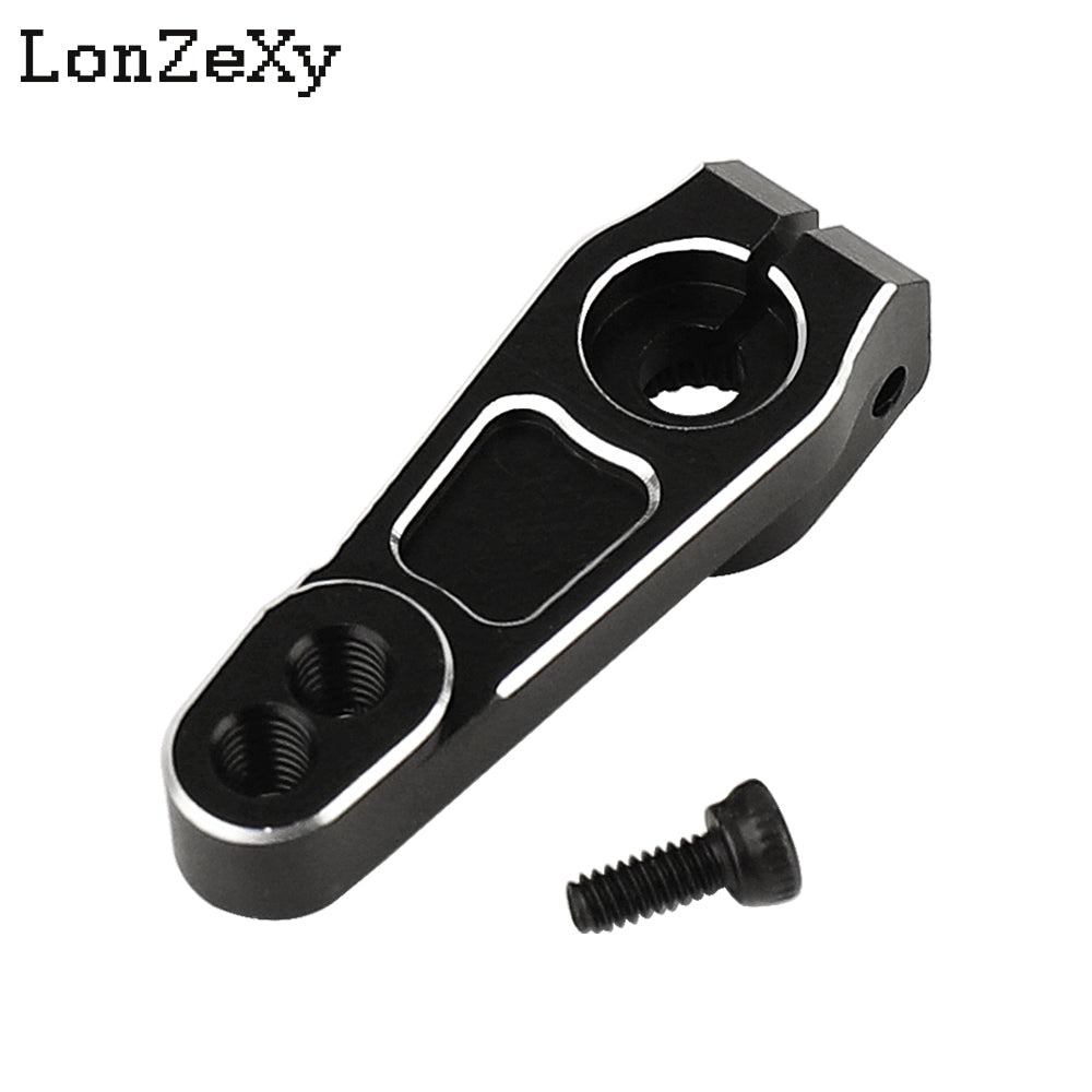 Lonzexy 2-Pack Aluminum Servo Horn Metal Servo Arms Compatible with Futaba Savox Power HD Servos Motors for 1/6 1/7 1/8 1/10 RC Crawler