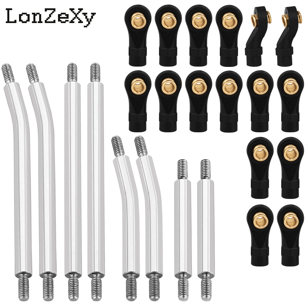 LONZEXY Stainless Steel High Clearance Links Set for 1/18 TRX4M Defender Bronco