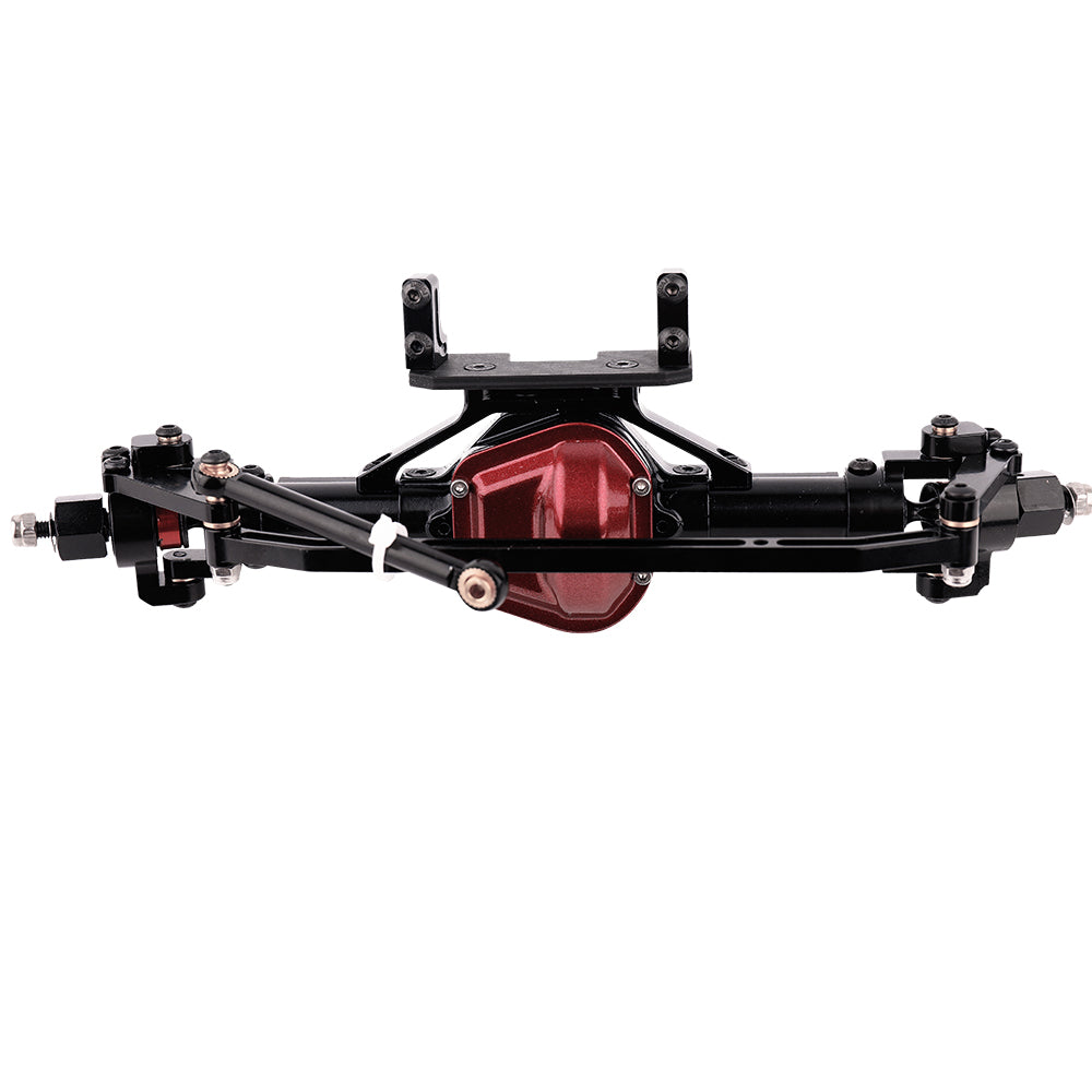 LonZeXy CNC Aluminum Front Rear Axle Complete Set 38T 13T Hardened Steel Gear Differential Axle Housing For 1/10 Axial SCX10 Gen1 RC Crawler Car Metal Upgrade Accessories