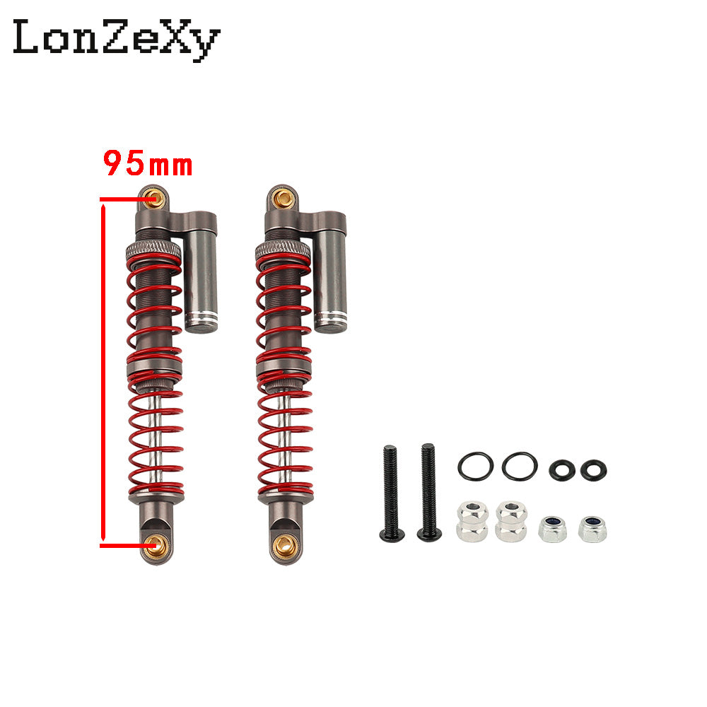 Lonzexy 90mm Metal Suspension Shock for TRX-4 Wraith SCX10 II (1pcs)
