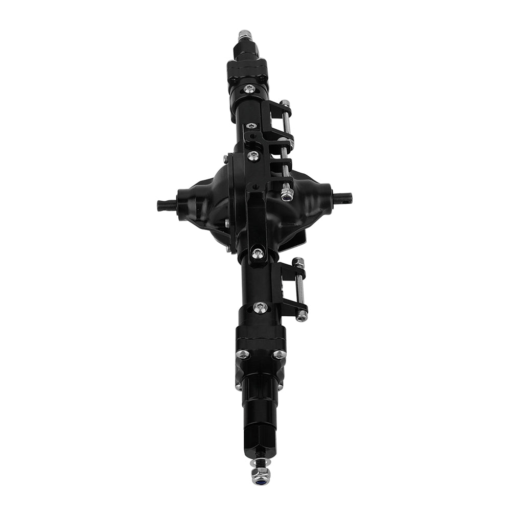 LonZeXy CNC Aluminum Portal Middle Axle With Steering Link Option, Metal Portal Axle For 1/10 SCX10 6x6 RC Crawler Chassis Upgrade Parts