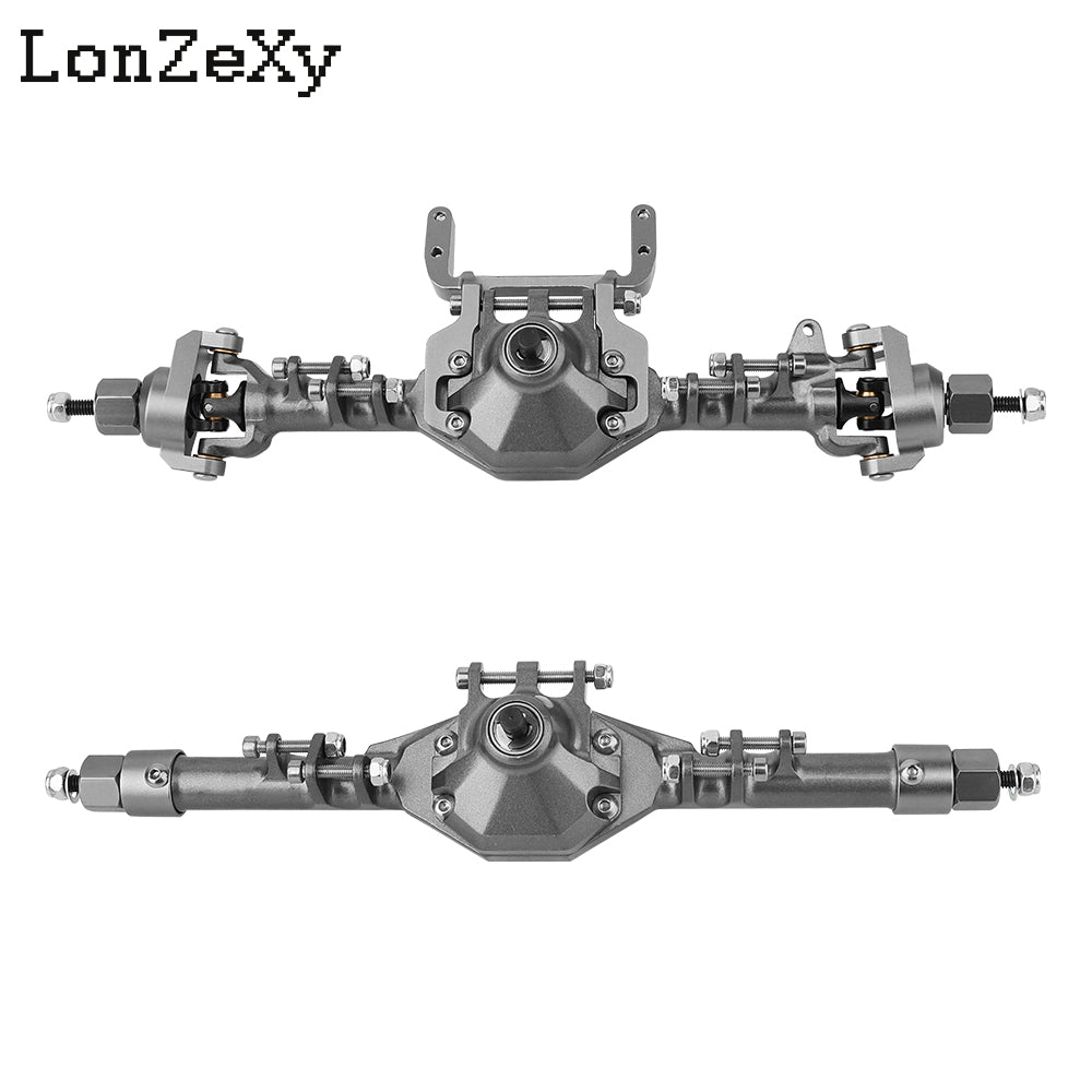 LONZEXY Aluminum Front & Rear Portal Axle Set For SCX10 II
