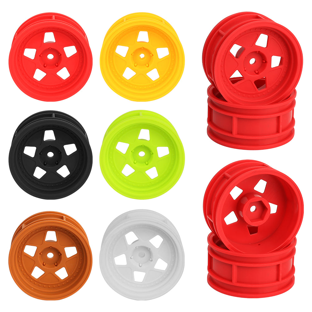 1/10 RC On-Road Car Plastic Wheel Rims Style B 47g 12mm Hex Multi Color Empty Hubs RC Modification Parts