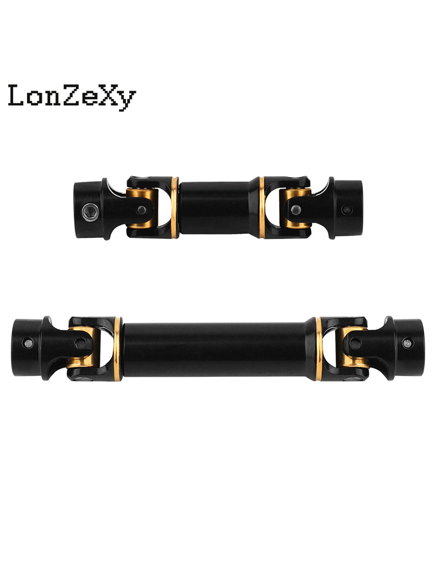 LONZEXY Black Hardened Steel Drive Shafts with D-shaped Holes for 1/18 TRX4m