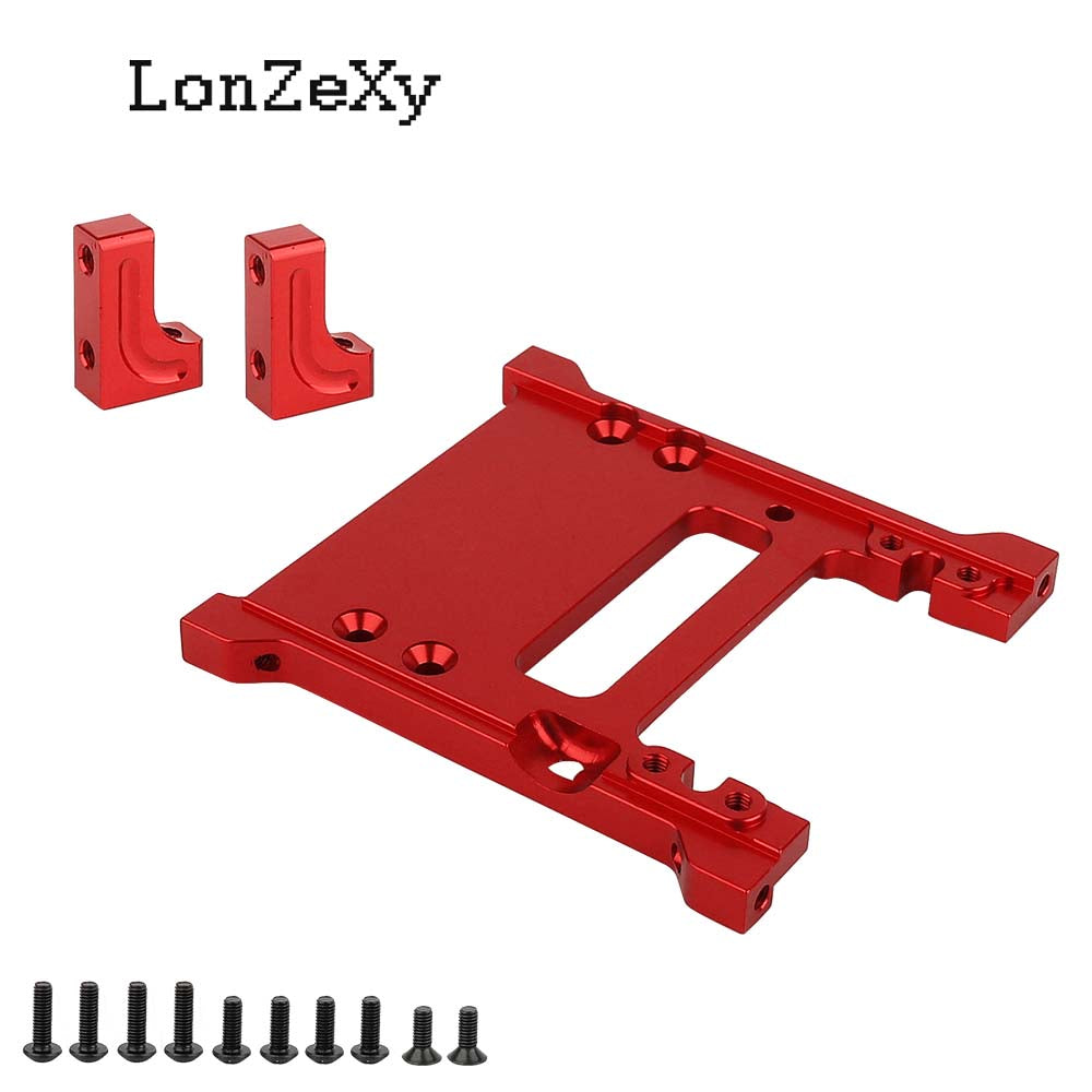 LONZEXY Aluminum Aolly Rear Battery Mount Holder for SCX10