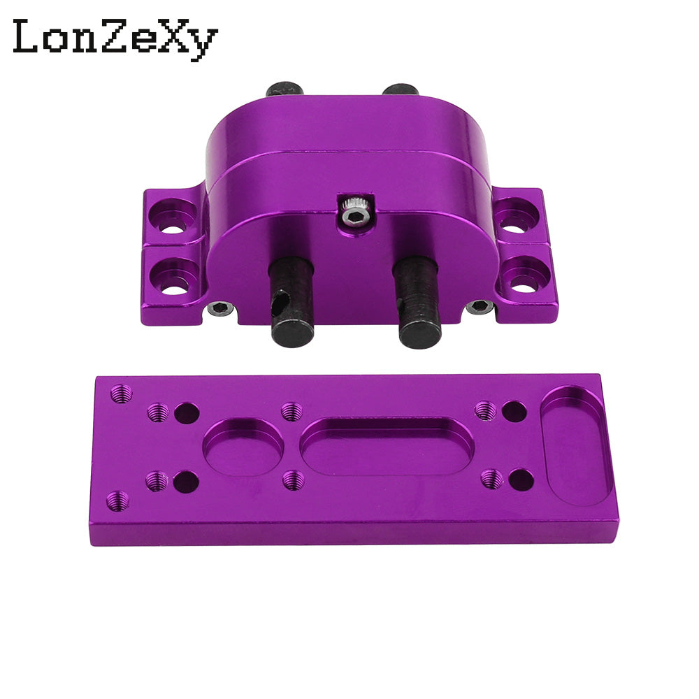 LONZEXY Metal Alloy Transmission with Mount Plate for SCX10