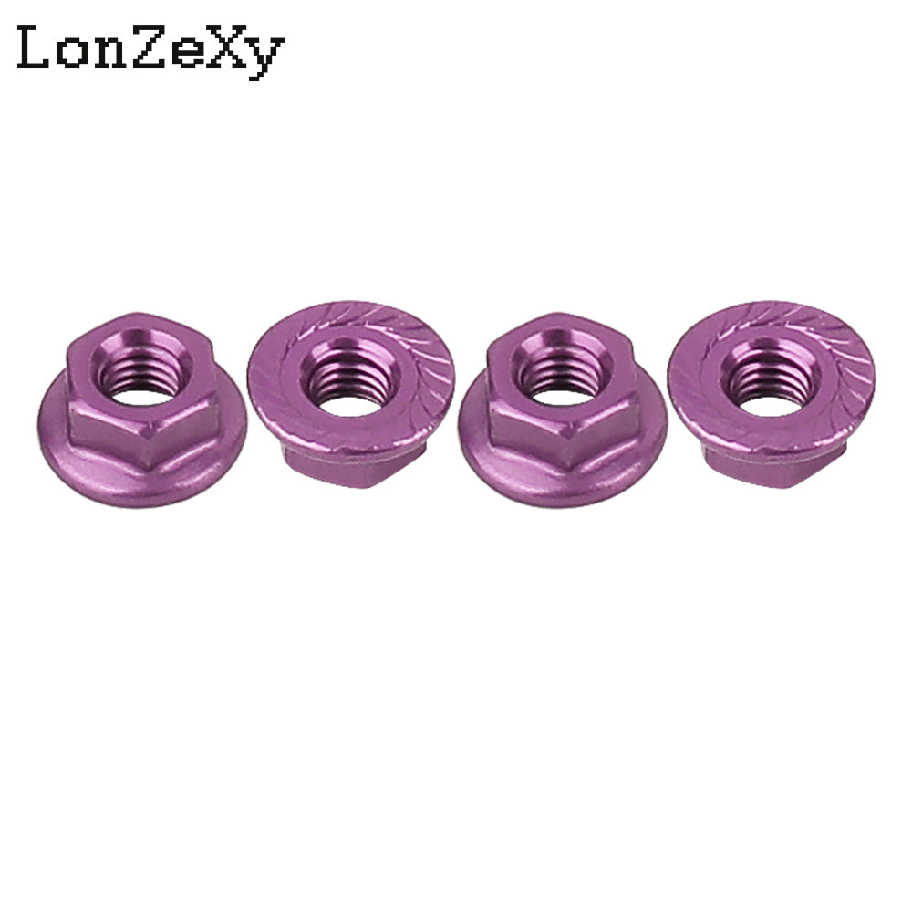 LONZEXY Aluminum Lock Nuts  with Flange Nylon Insert  for RC